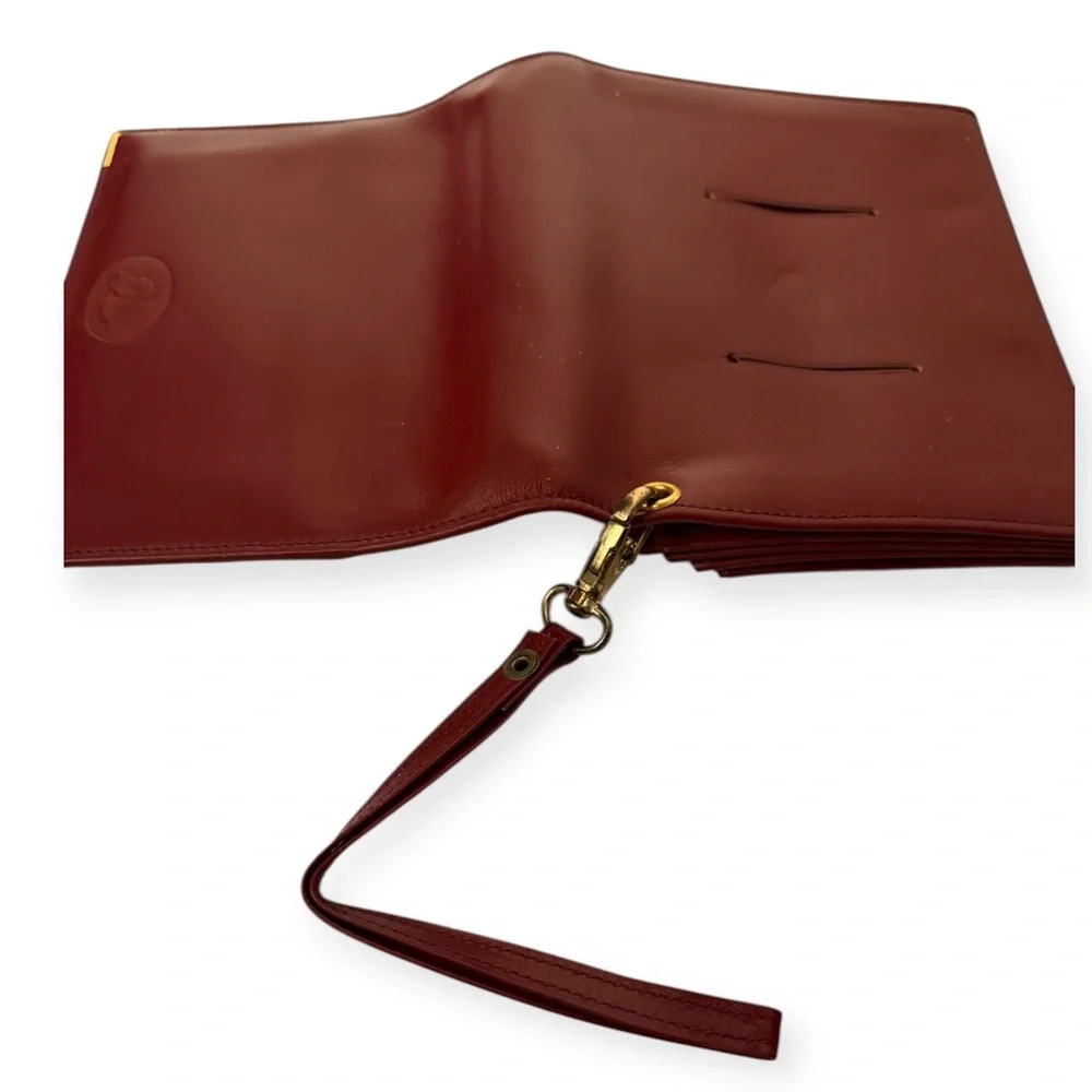 LE TIERCE MAROQUINIER PARIS VINTAGE LEATHER WRISTLET/CLUTCH NWT! - Picture 8 of 16